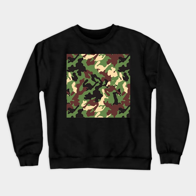 Camo Mask Crewneck Sweatshirt by mikepod